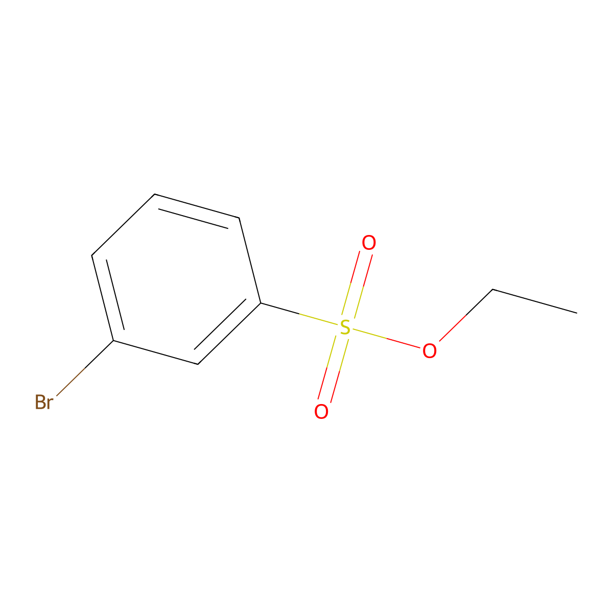 Benzenesulfonic acid, 3-bromo-, ethyl ester molecular structure, CAS 1421262-56-7