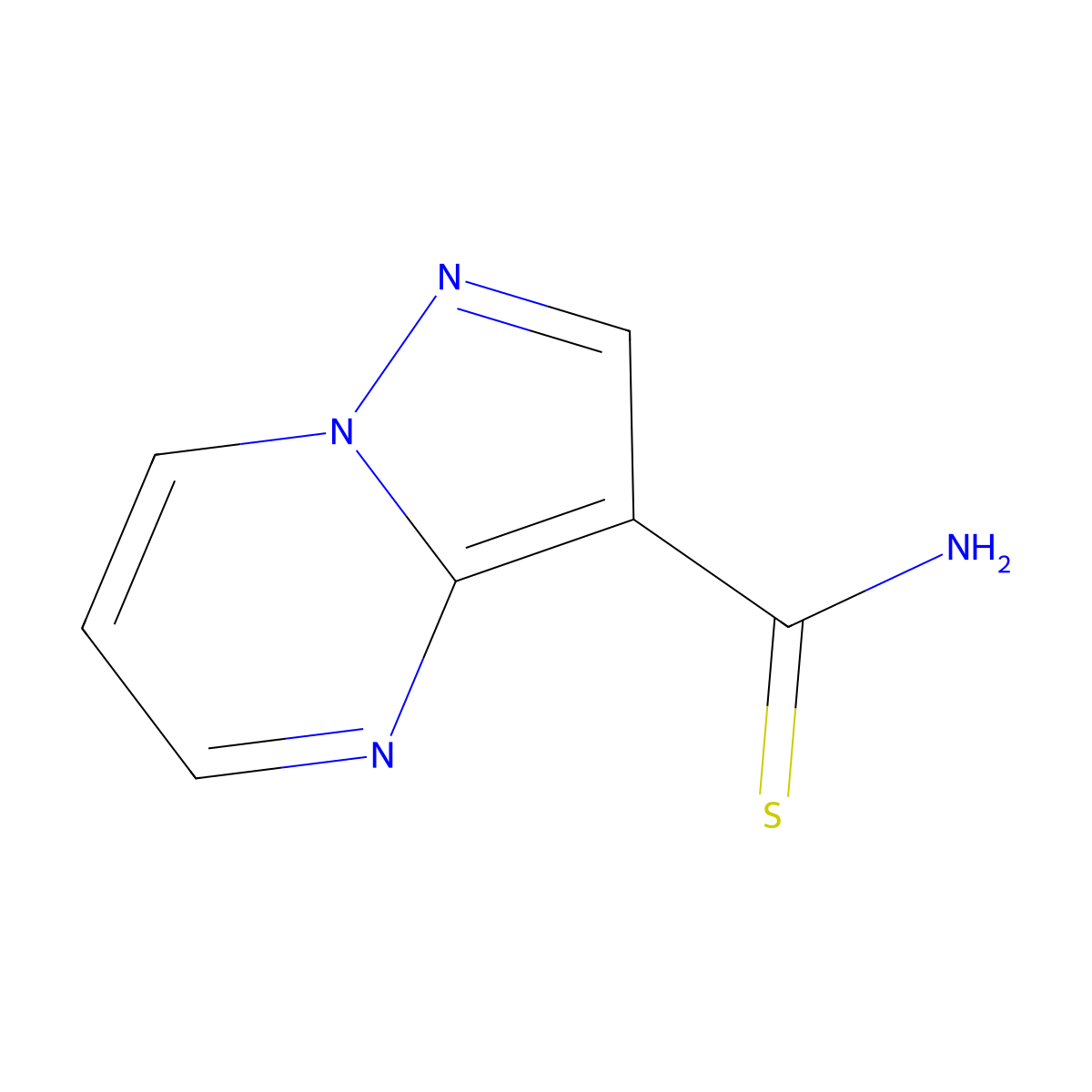 Pyrazolo[1,5-a]pyrimidine-3-carbothioamide molecular structure, CAS 1421263-27-5
