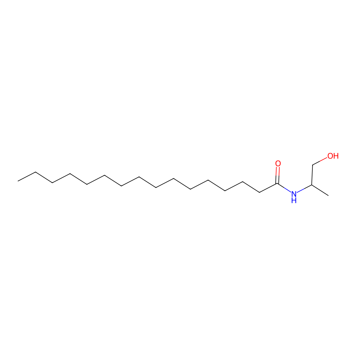 N-[(2R)-1-Hydroxypropan-2-yl]hexadecanamide molecular structure, CAS 142128-47-0