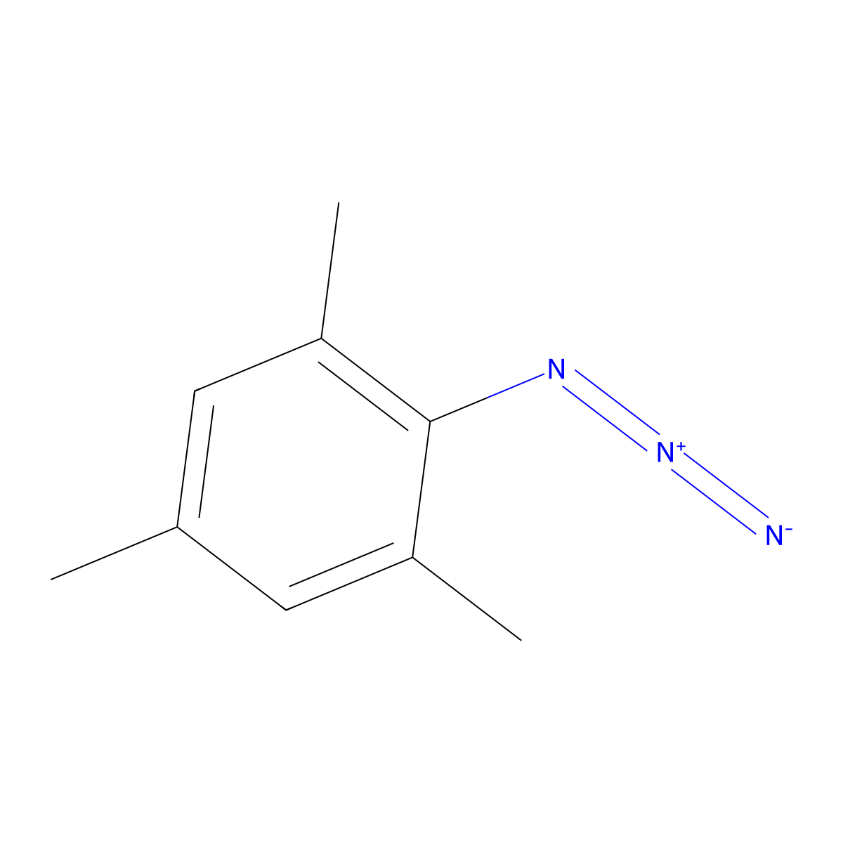Benzene, 2-azido-1,3,5-trimethyl- molecular structure, CAS 14213-00-4
