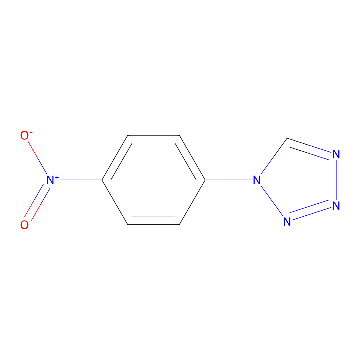 1-(4-Nitrophenyl)-1h-tetrazole molecular structure, CAS 14213-11-7