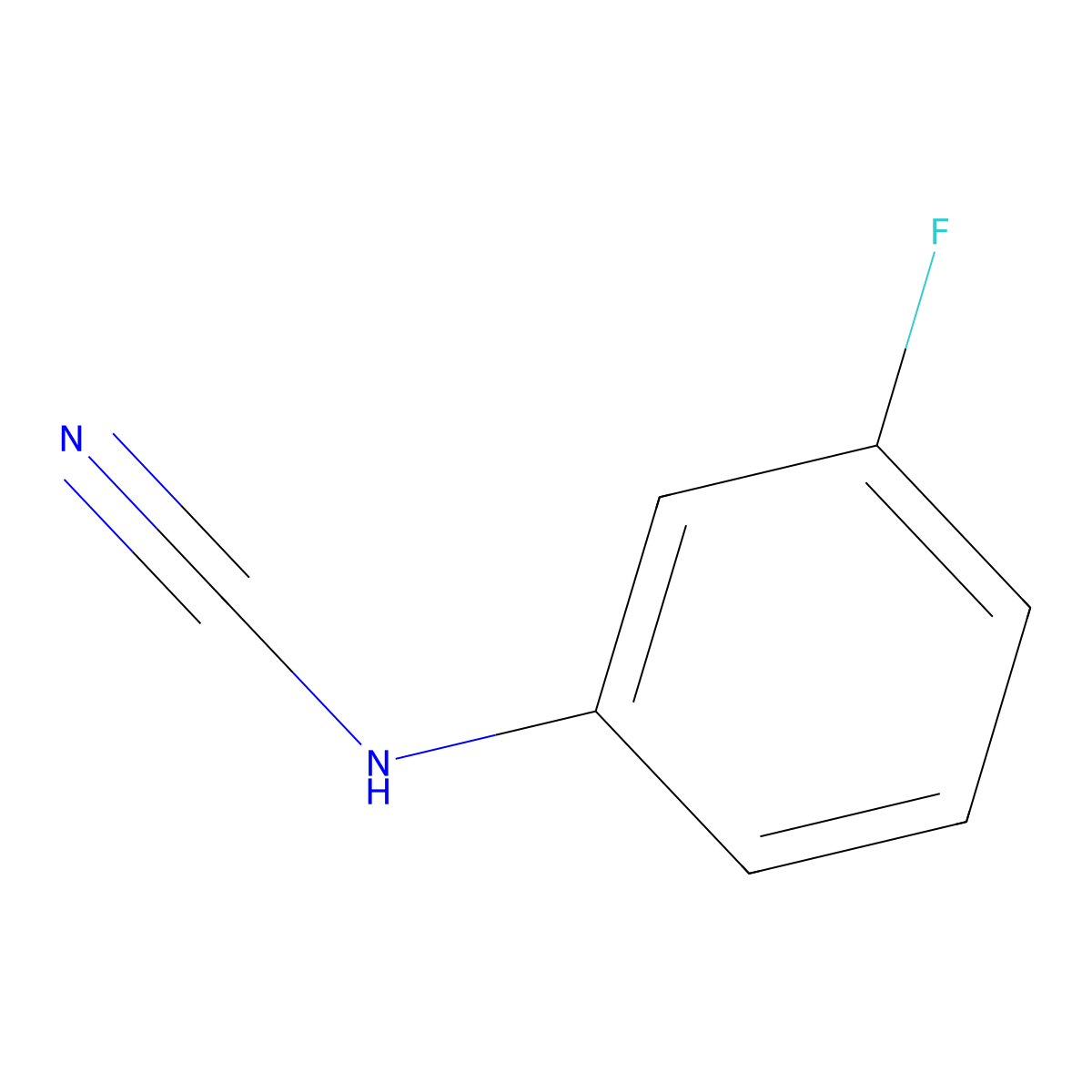 [(3-Fluorophenyl)amino]carbonitrile molecular structure, CAS 14213-18-4