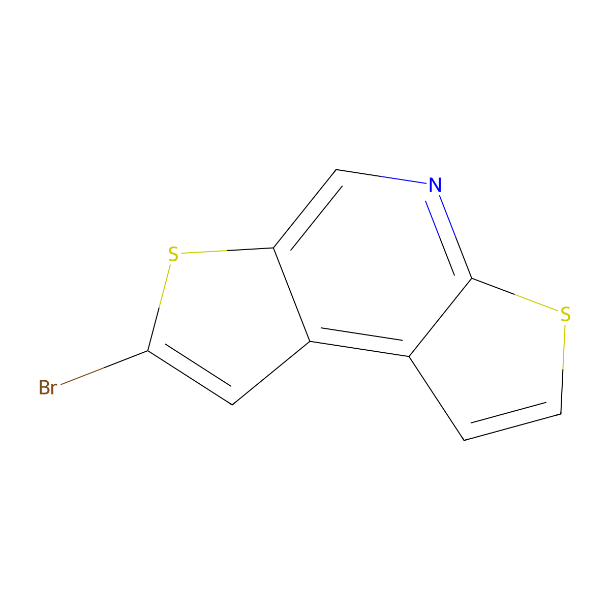 7-Bromodithieno[2,3-b:3,2-d]pyridine molecular structure, CAS 142131-12-2