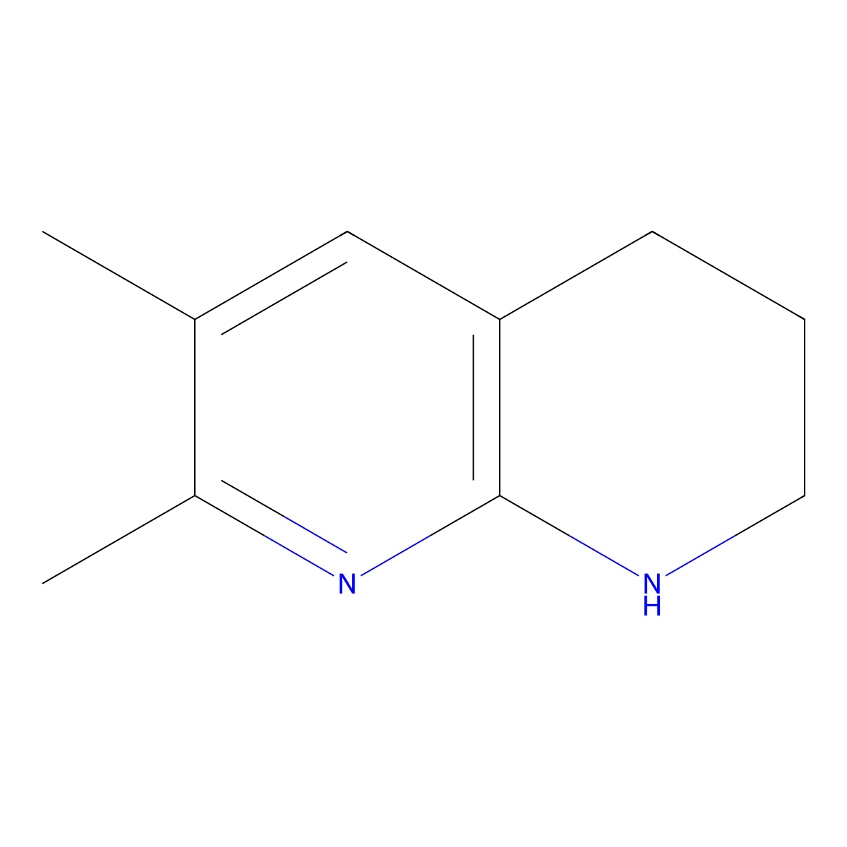 6,7-Dimethyl-1,2,3,4-tetrahydro-1,8-naphthyridine molecular structure, CAS 1421311-69-4