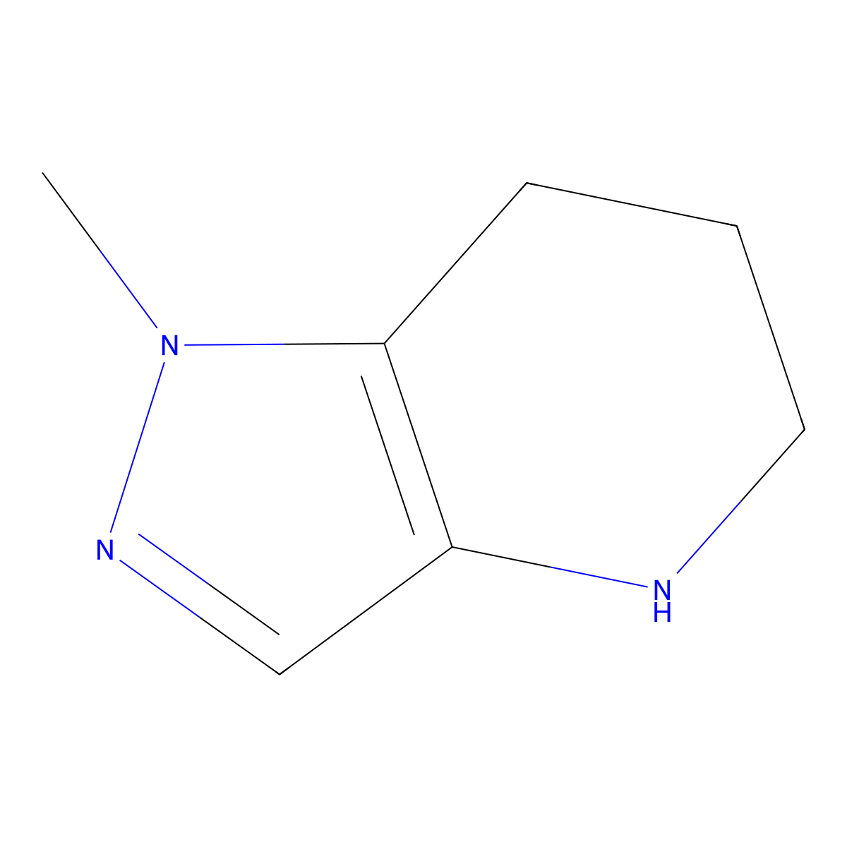 1-Methyl-4,5,6,7-tetrahydro-1H-pyrazolo[4,3-b]pyridine molecular structure, CAS 1421312-06-2