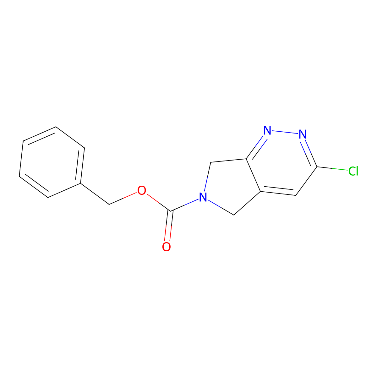 3-Chloro-5,7-dihydro-pyrrolo[3,4-c]pyridazine-6-carboxylic acid benzyl ester molecular structure, CAS 1421312-08-4