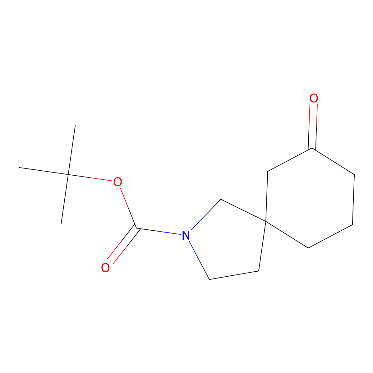 Tert-butyl 7-oxo-2-azaspiro[4.5]decane-2-carboxylate molecular structure, CAS 1421313-98-5