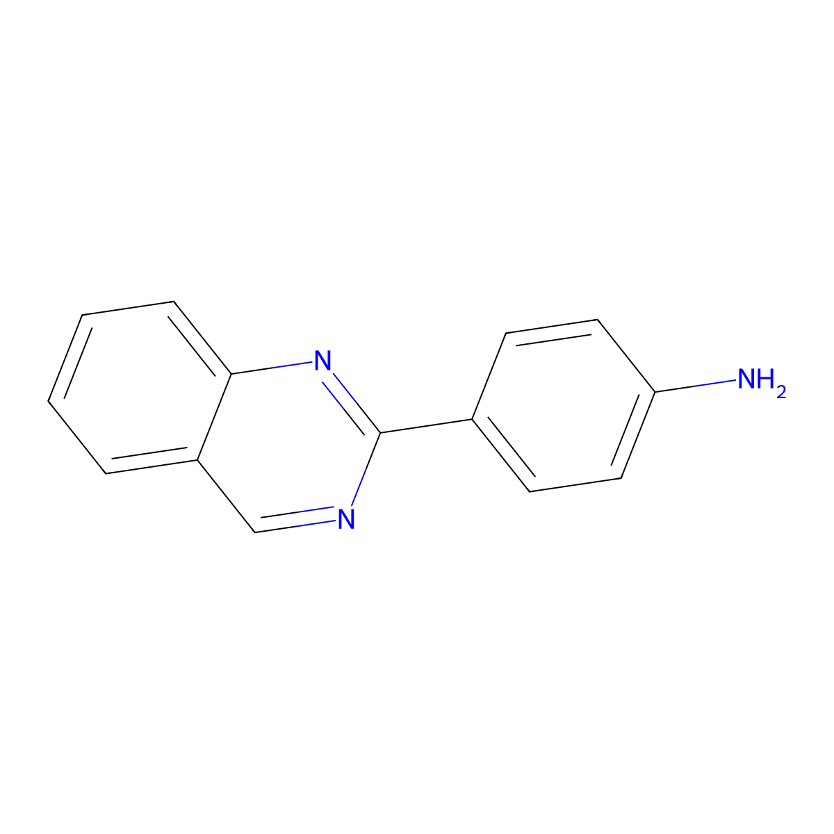 4-(Quinazolin-2-YL)aniline molecular structure, CAS 1421315-21-0