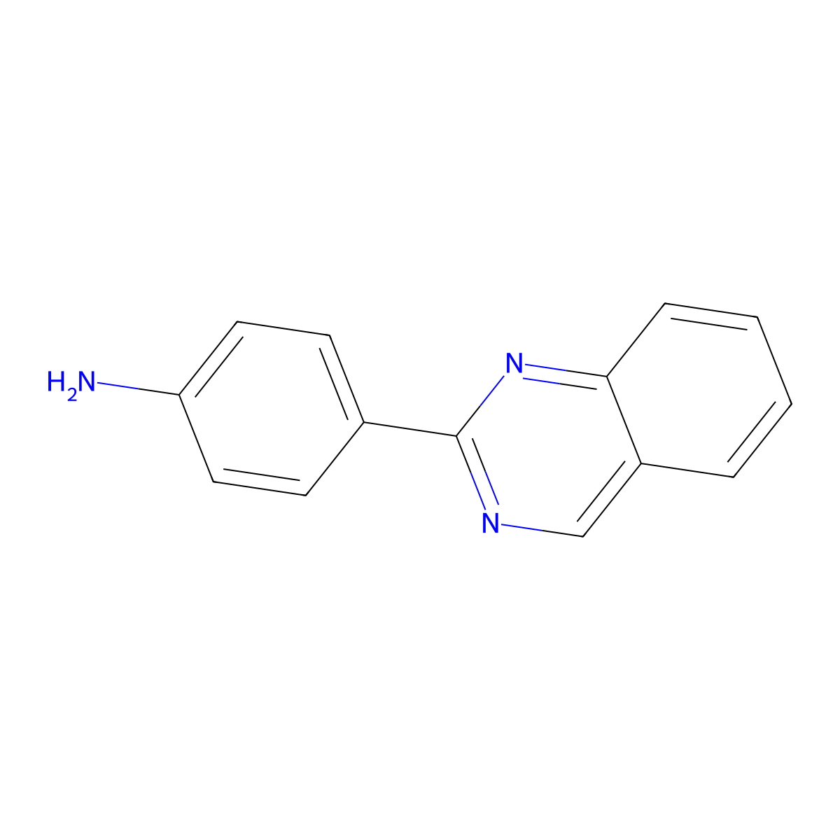 4-(Quinazolin-2-YL)aniline molecular structure, CAS 1421315-21-0