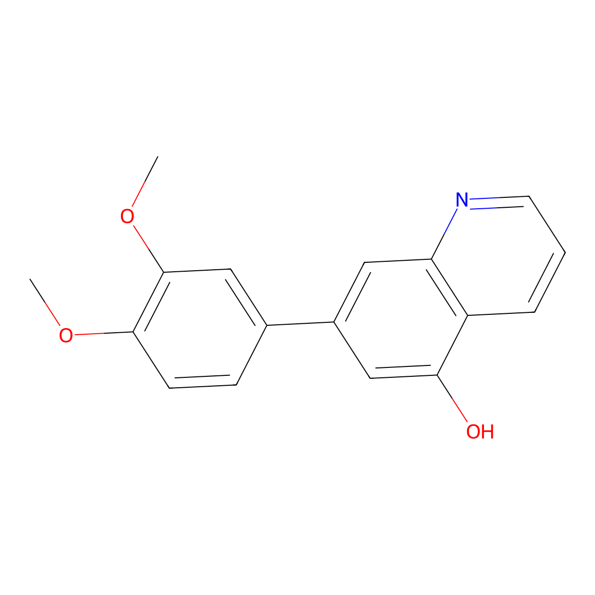 7-(3,4-Dimethoxyphenyl)-5-quinolinol molecular structure, CAS 1421341-15-2