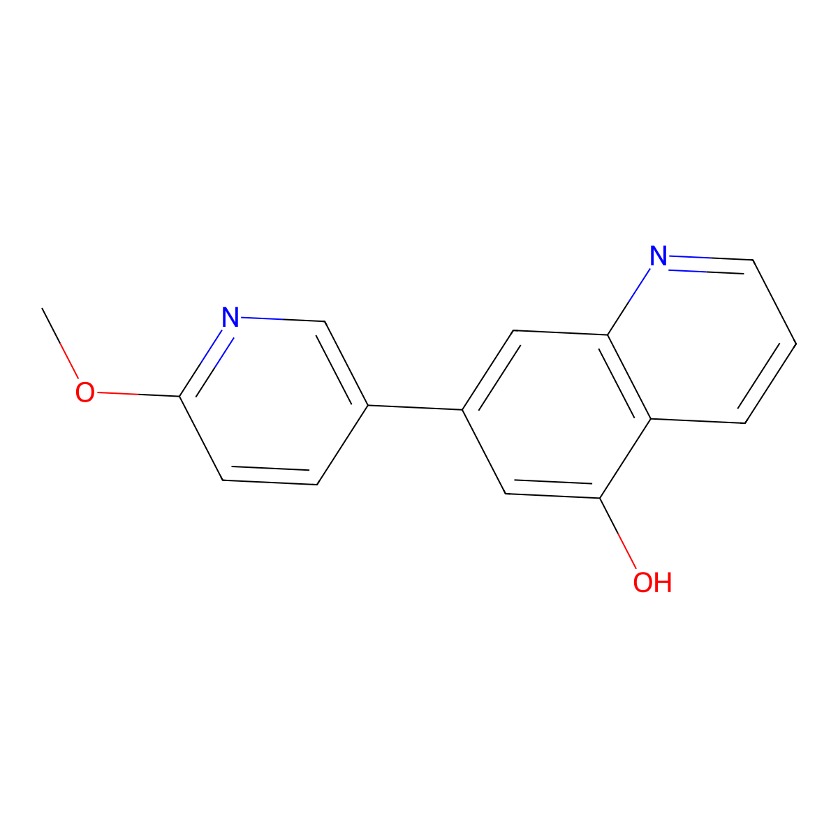 7-(6-Methoxy-3-pyridinyl)-5-quinolinol molecular structure, CAS 1421341-18-5