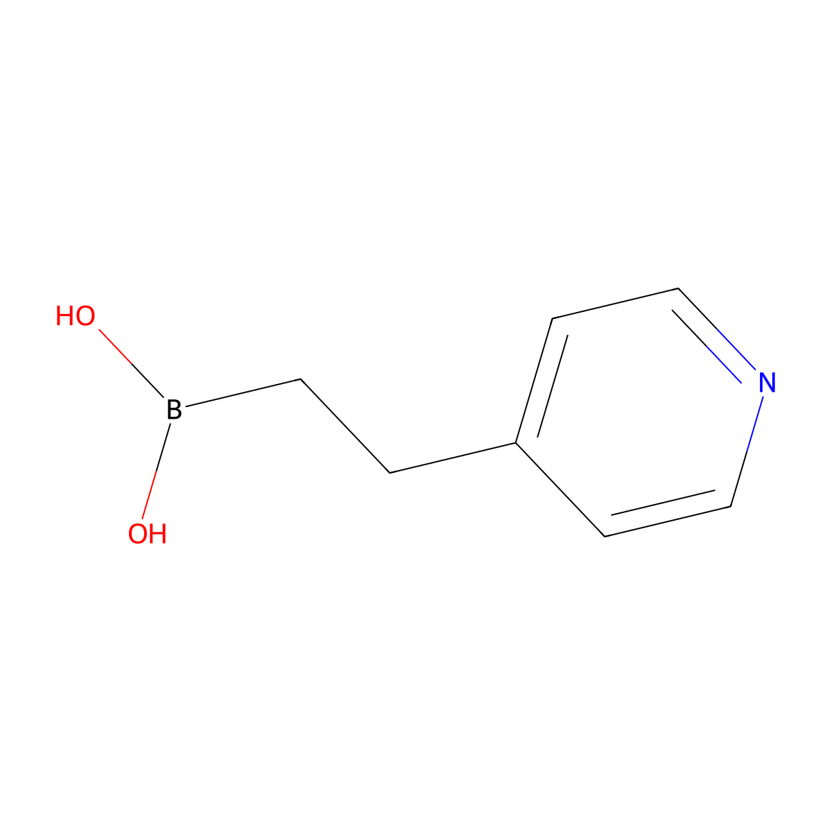 [2-(Pyridin-4-yl)ethyl]boronic acid molecular structure, CAS 1421357-37-0