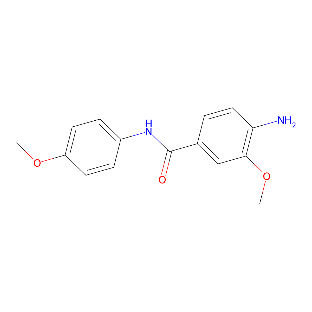 4-amino-3-methoxy-N-(4-methoxyphenyl)benzamide molecular structure, CAS 1421358-93-1
