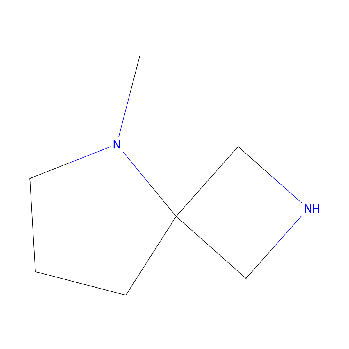 5-Methyl-2,5-diazaspiro[3.4]octane molecular structure, CAS 1421374-01-7