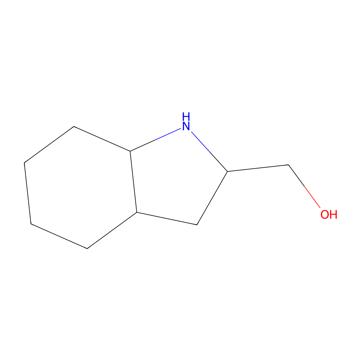 [(2S,3AS,7aS)-octahydro-1H-indol-2-yl]methanol molecular structure, CAS 142138-82-7