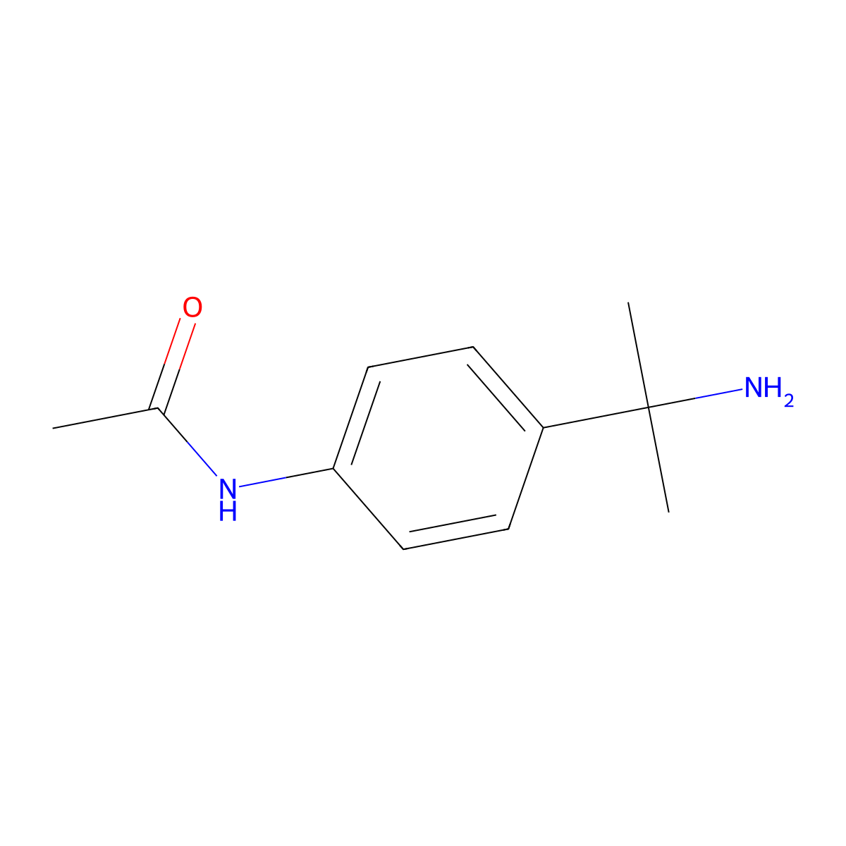 N-[4-(2-Aminopropan-2-YL)phenyl]acetamide molecular structure, CAS 142140-51-0