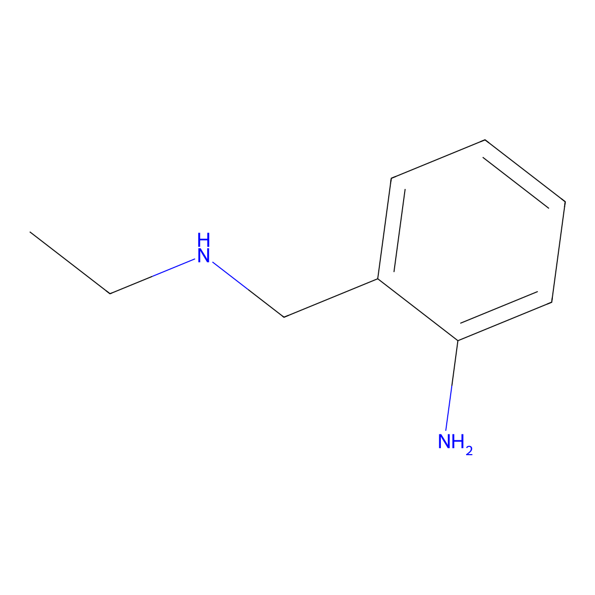 N-ethyl-N-(2-aminobenzyl)amine molecular structure, CAS 142141-40-0