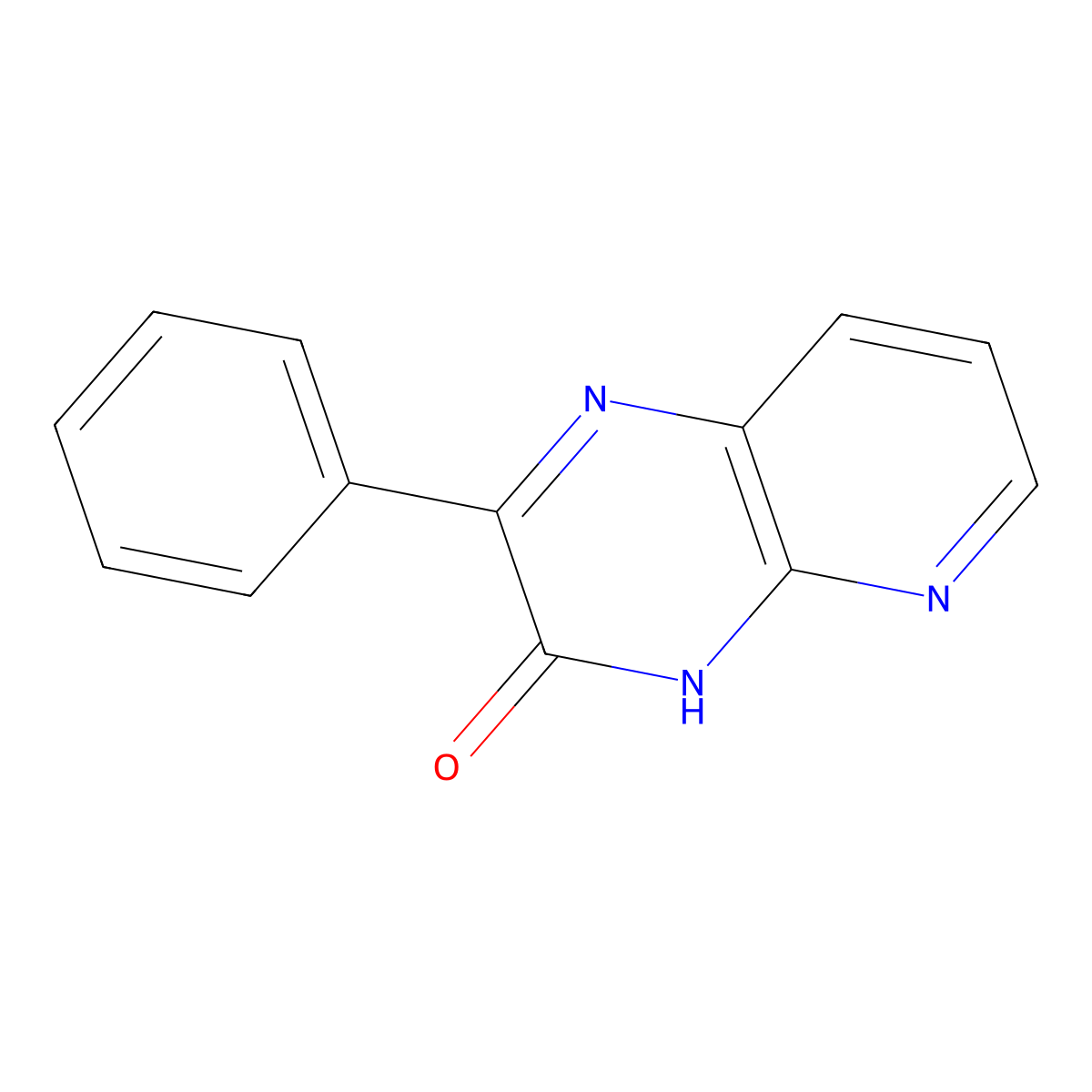 Pyrido[2,3-b]pyrazin-3(4H)-one, 2-phenyl- molecular structure, CAS 142141-45-5