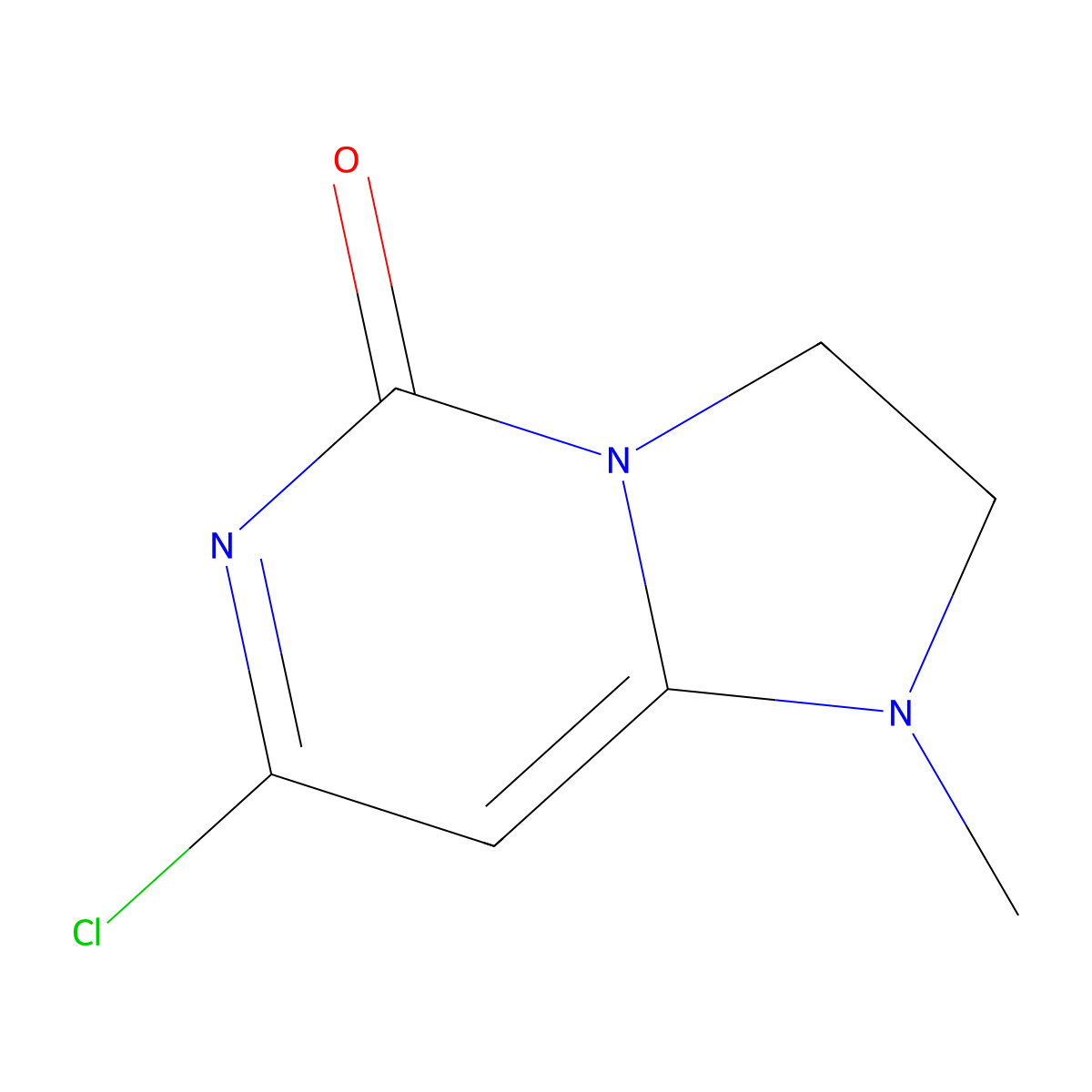7-Chloro-1-methyl-2,3-dihydroimidazo[1,2-C]pyrimidin-5(1H)-one molecular structure, CAS 1421433-83-1