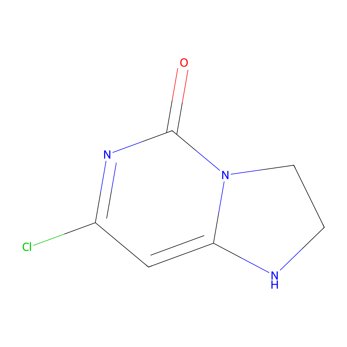 7-Chloro-2,3-dihydroimidazo[1,2-C]pyrimidin-5(1H)-one molecular structure, CAS 1421433-87-5