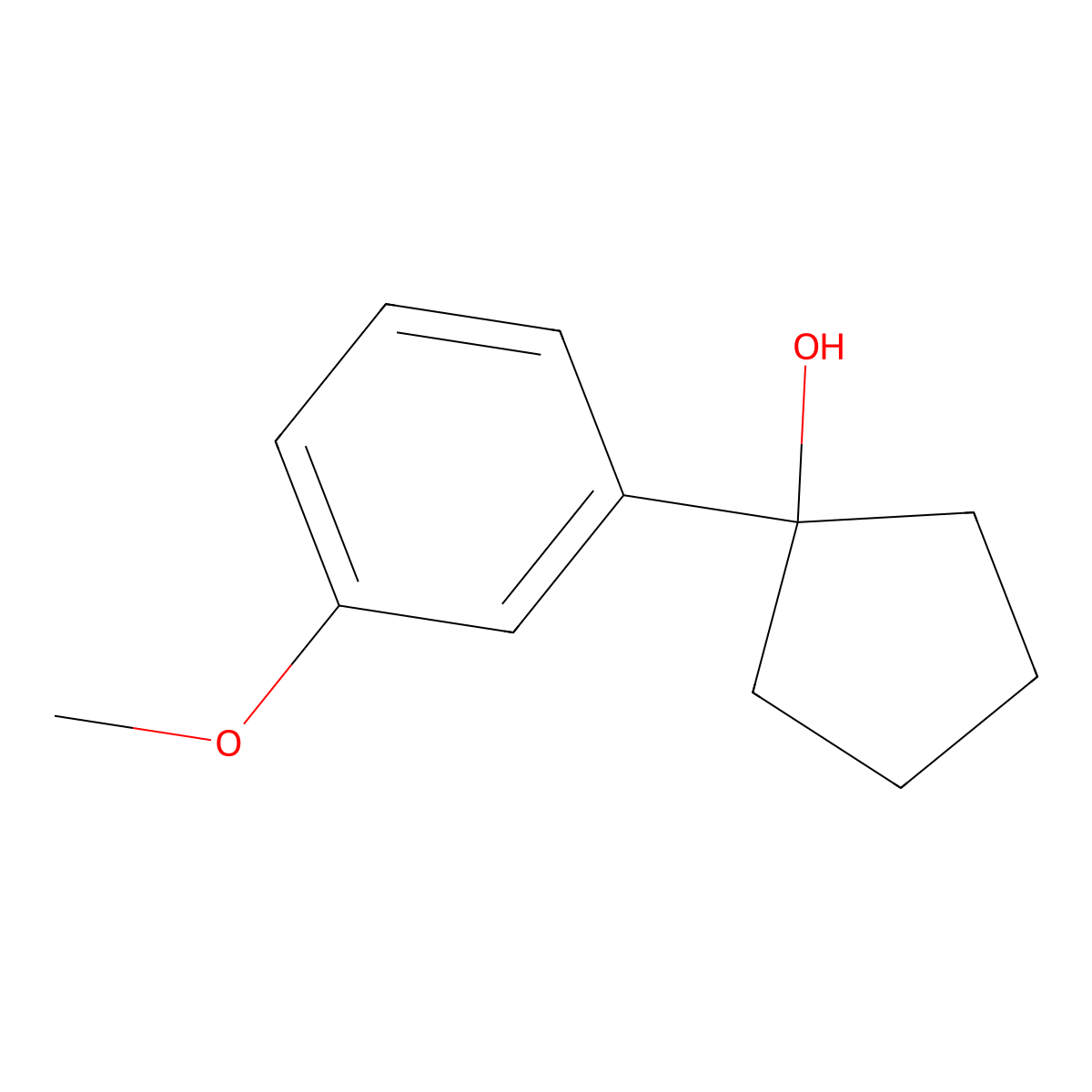 1-(3-Methoxyphenyl)cyclopentan-1-OL molecular structure, CAS 142144-65-8