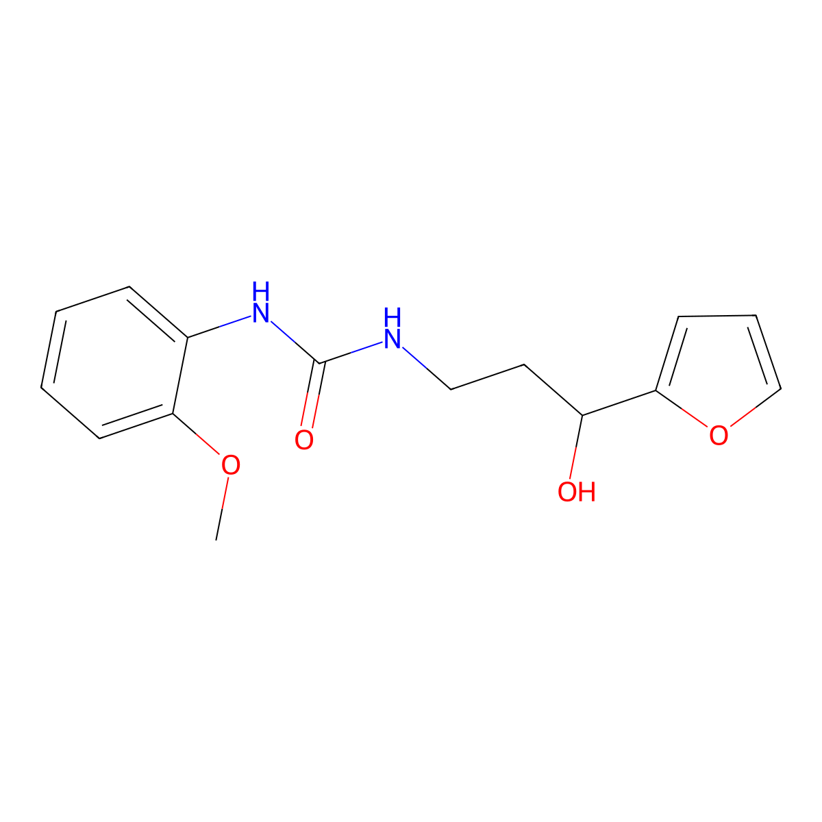 1-(3-(Furan-2-yl)-3-hydroxypropyl)-3-(2-methoxyphenyl)urea molecular structure, CAS 1421441-33-9