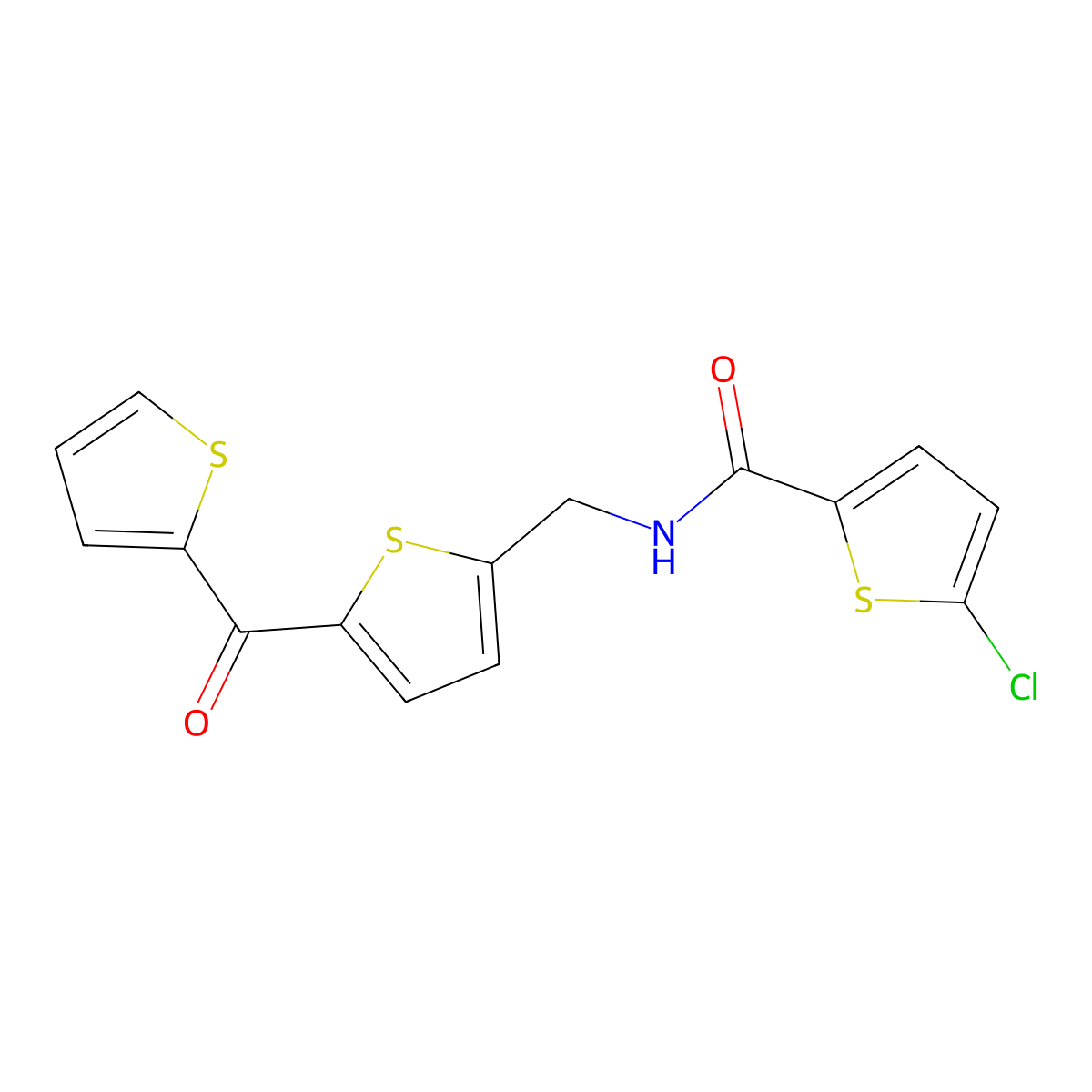 5-Chloro-N-{[5-(thiophene-2-carbonyl)thiophen-2-YL]methyl}thiophene-2-carboxamide molecular structure, CAS 1421443-08-4