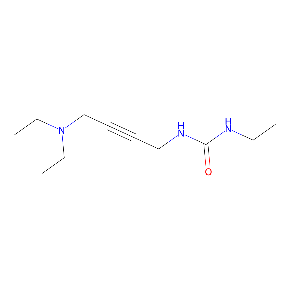 1-[4-(Diethylamino)but-2-yn-1-yl]-3-ethylurea molecular structure, CAS 1421443-43-7