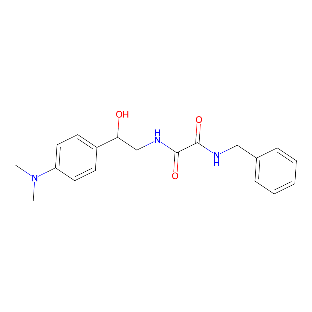 N1-benzyl-N2-(2-(4-(dimethylamino)phenyl)-2-hydroxyethyl)oxalamide molecular structure, CAS 1421444-77-0