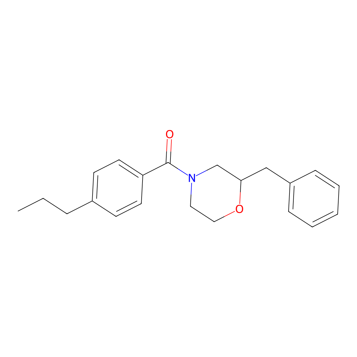 (2-Benzylmorpholino)(4-propylphenyl)methanone molecular structure, CAS 1421449-53-7