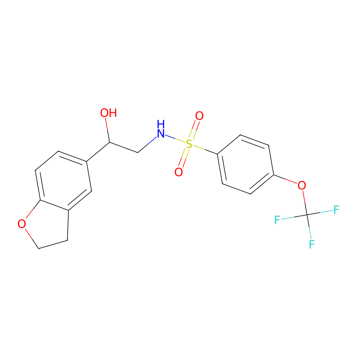 N-(2-(2,3-dihydrobenzofuran-5-yl)-2-hydroxyethyl)-4-(trifluoromethoxy)benzenesulfonamide molecular structure, CAS 1421449-92-4