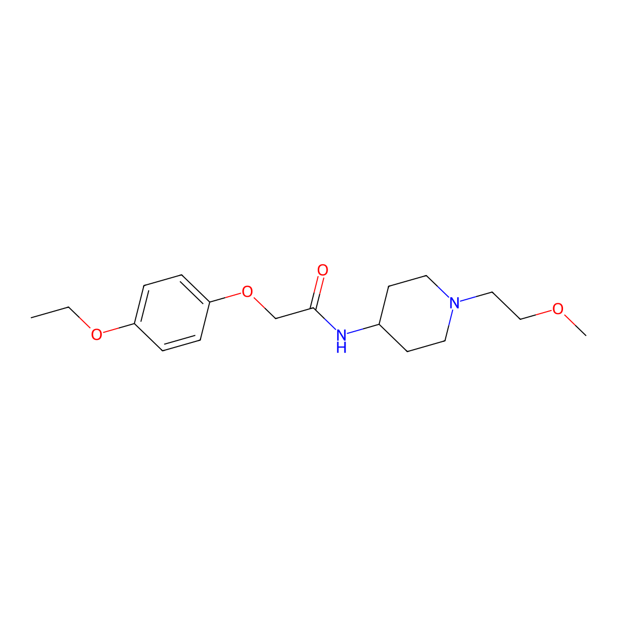 2-(4-Ethoxyphenoxy)-N-[1-(2-methoxyethyl)piperidin-4-YL]acetamide molecular structure, CAS 1421450-26-1