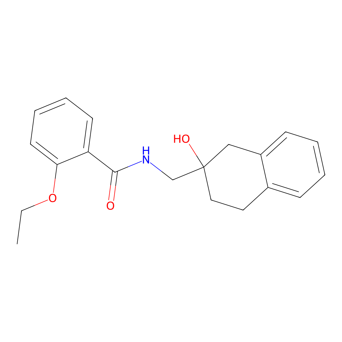 2-ethoxy-N-[(2-hydroxy-1,2,3,4-tetrahydronaphthalen-2-yl)methyl]benzamide molecular structure, CAS 1421450-34-1
