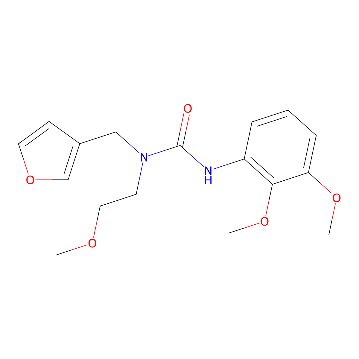 3-(2,3-Dimethoxyphenyl)-1-(furan-3-ylmethyl)-1-(2-methoxyethyl)urea molecular structure, CAS 1421451-64-0