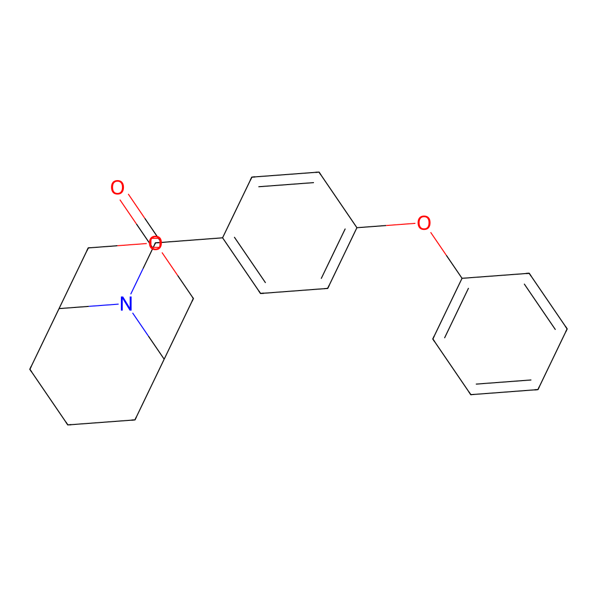 3-Oxa-9-azabicyclo[3.3.1]nonan-9-yl(4-phenoxyphenyl)methanone molecular structure, CAS 1421455-23-3