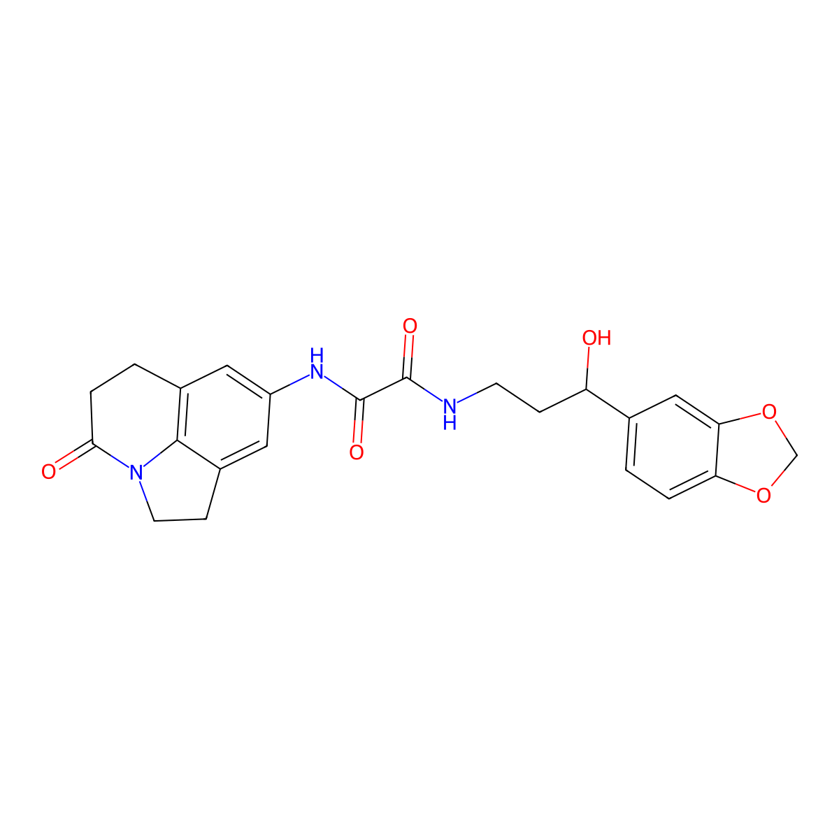 N1-(3-(benzo[d][1,3]dioxol-5-yl)-3-hydroxypropyl)-N2-(4-oxo-2,4,5,6-tetrahydro-1H-pyrrolo[3,2,1-ij]quinolin-8-yl)oxalamide molecular structure, CAS 1421456-36-1