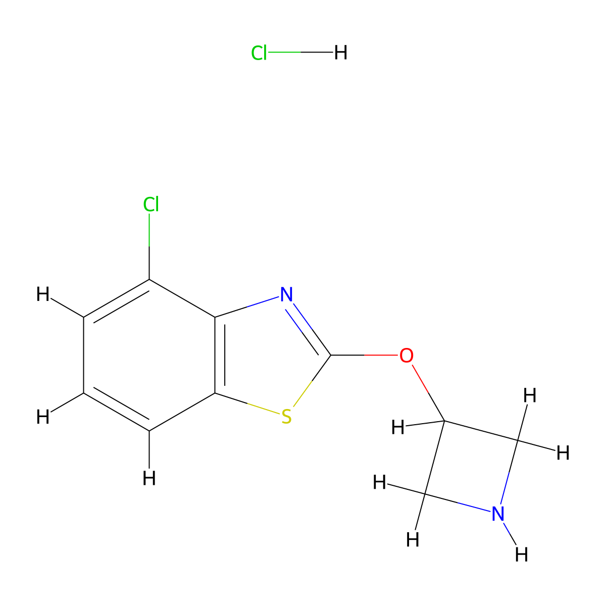 2-(Azetidin-3-yloxy)-4-chlorobenzo[d]thiazole hydrochloride molecular structure, CAS 1421456-50-9