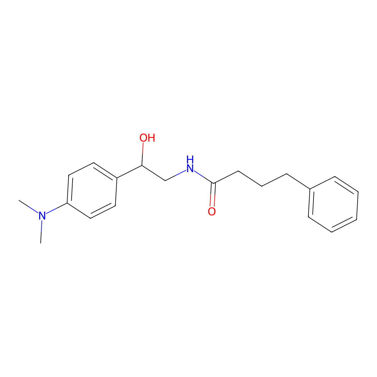 N-(2-(4-(dimethylamino)phenyl)-2-hydroxyethyl)-4-phenylbutanamide molecular structure, CAS 1421458-00-5