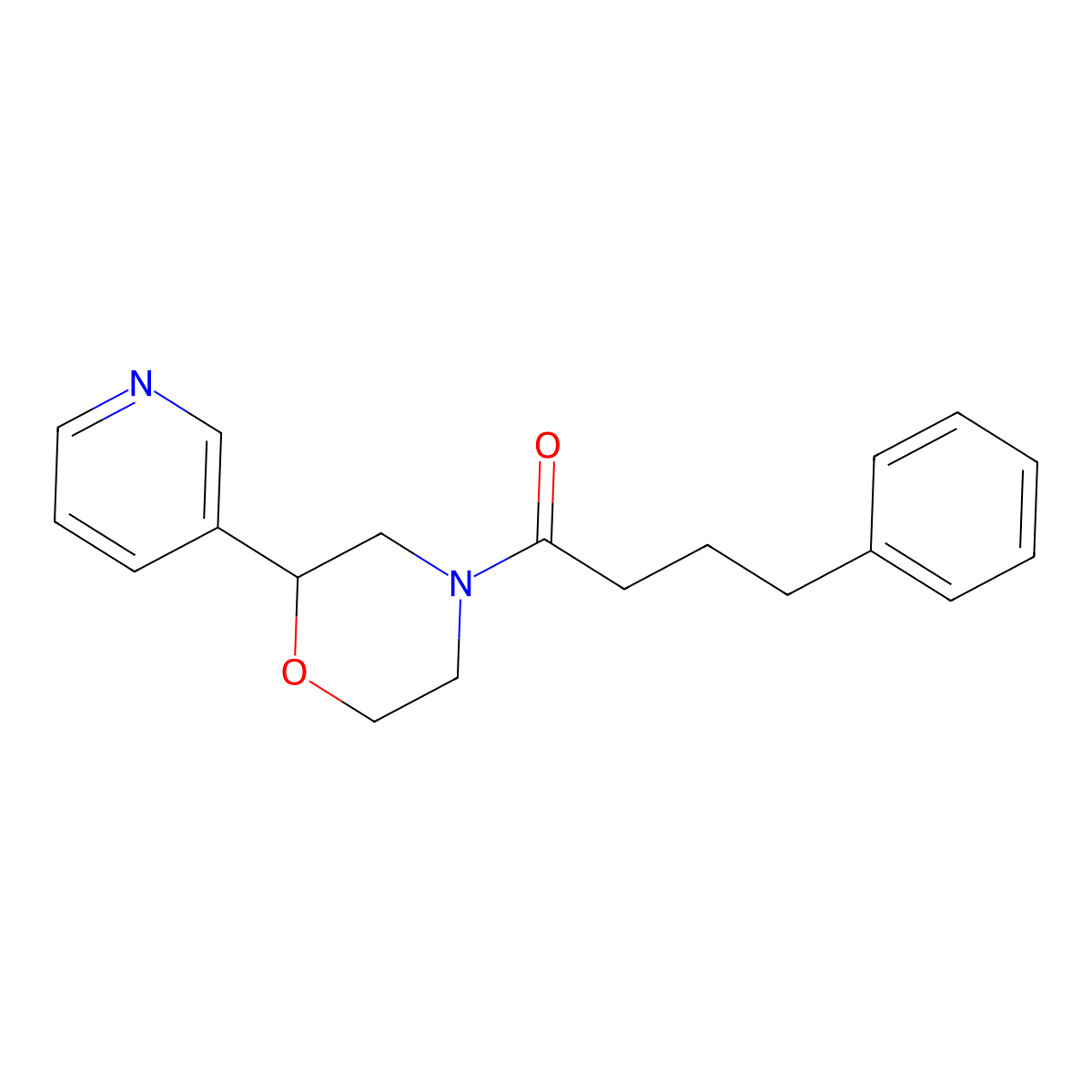 4-Phenyl-1-(2-(pyridin-3-yl)morpholino)butan-1-one molecular structure, CAS 1421462-32-9