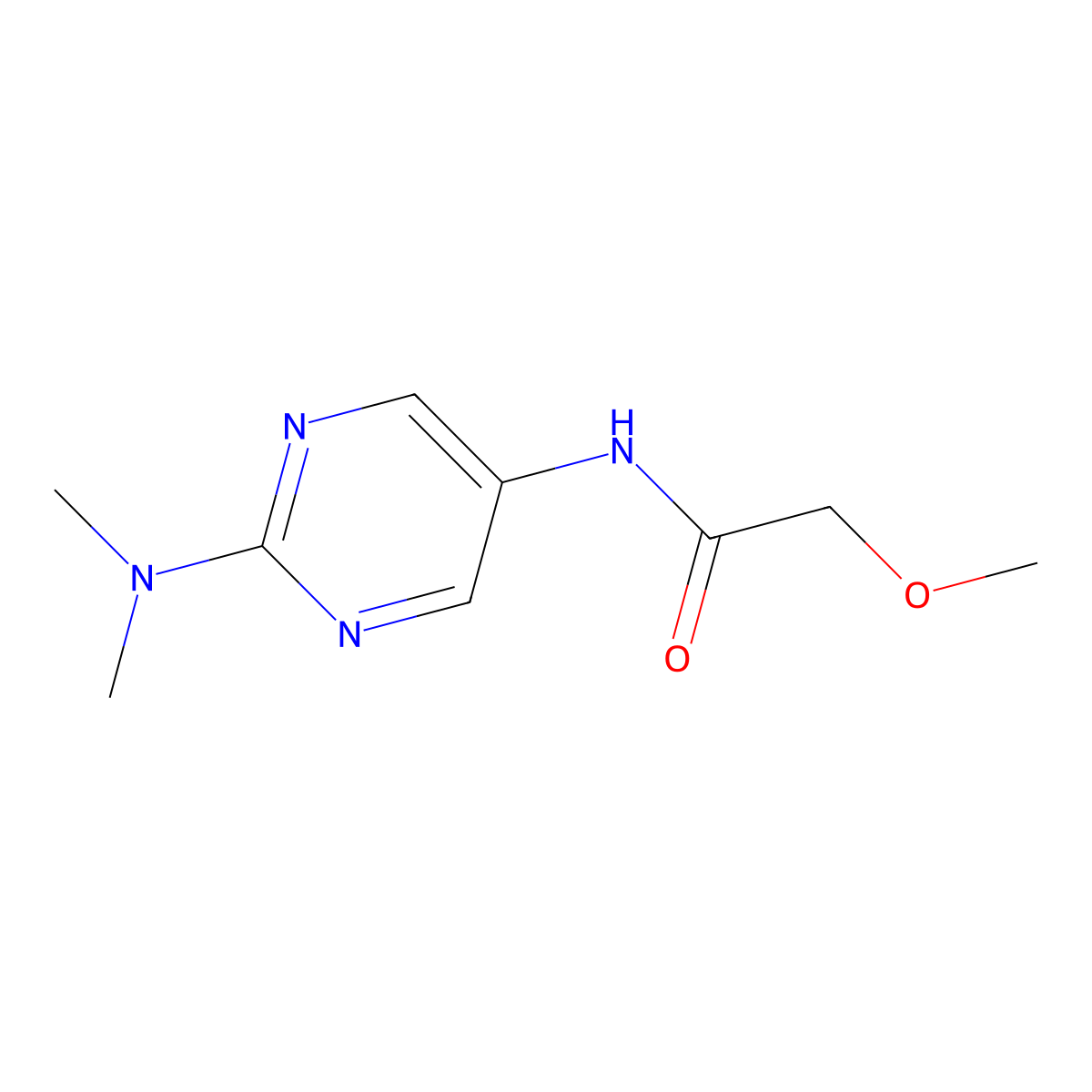 N-[2-(Dimethylamino)pyrimidin-5-YL]-2-methoxyacetamide molecular structure, CAS 1421462-68-1