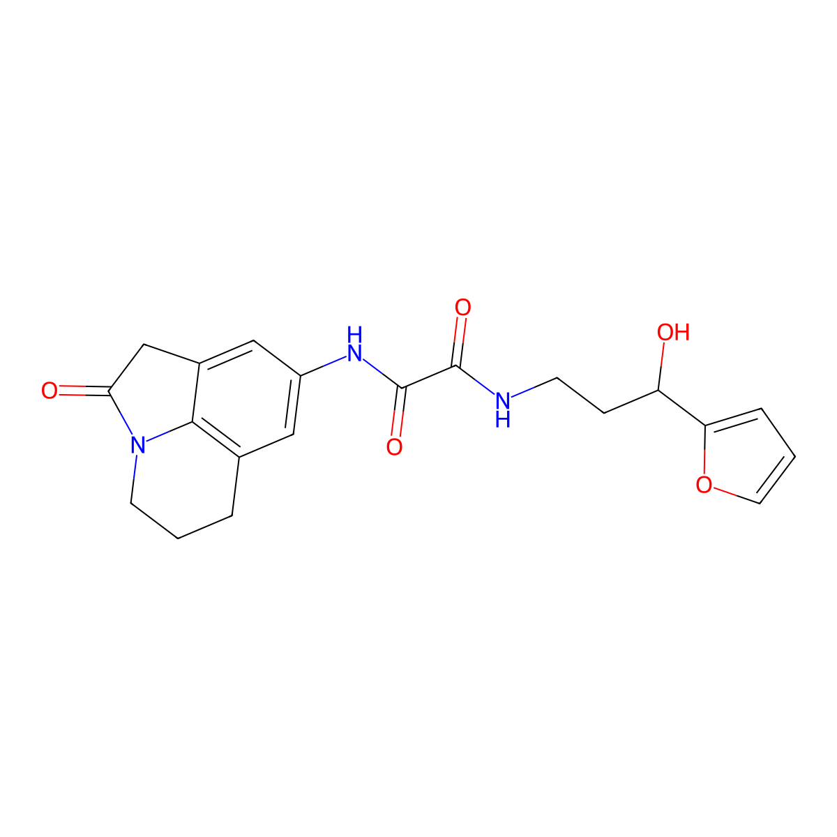 N1-(3-(furan-2-yl)-3-hydroxypropyl)-N2-(2-oxo-2,4,5,6-tetrahydro-1H-pyrrolo[3,2,1-ij]quinolin-8-yl)oxalamide molecular structure, CAS 1421463-40-2
