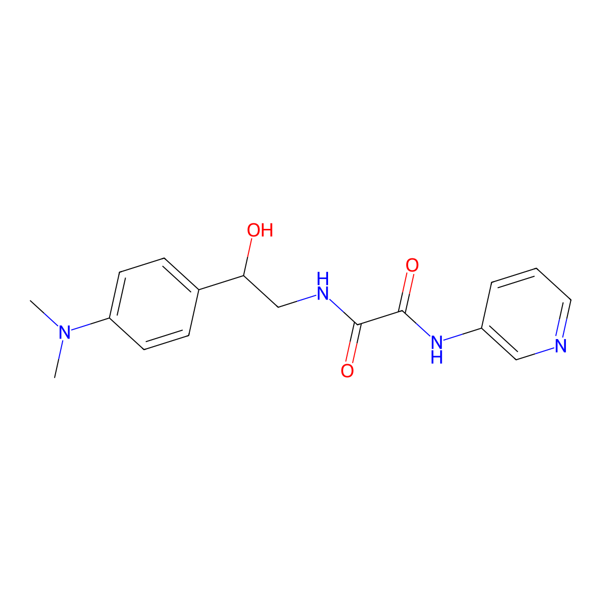 N1-(2-(4-(dimethylamino)phenyl)-2-hydroxyethyl)-N2-(pyridin-3-yl)oxalamide molecular structure, CAS 1421466-41-2