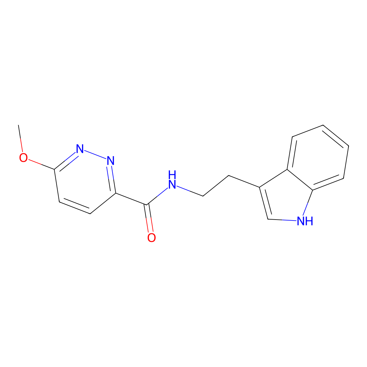 N-[2-(1H-Indol-3-YL)ethyl]-6-methoxypyridazine-3-carboxamide molecular structure, CAS 1421467-29-9