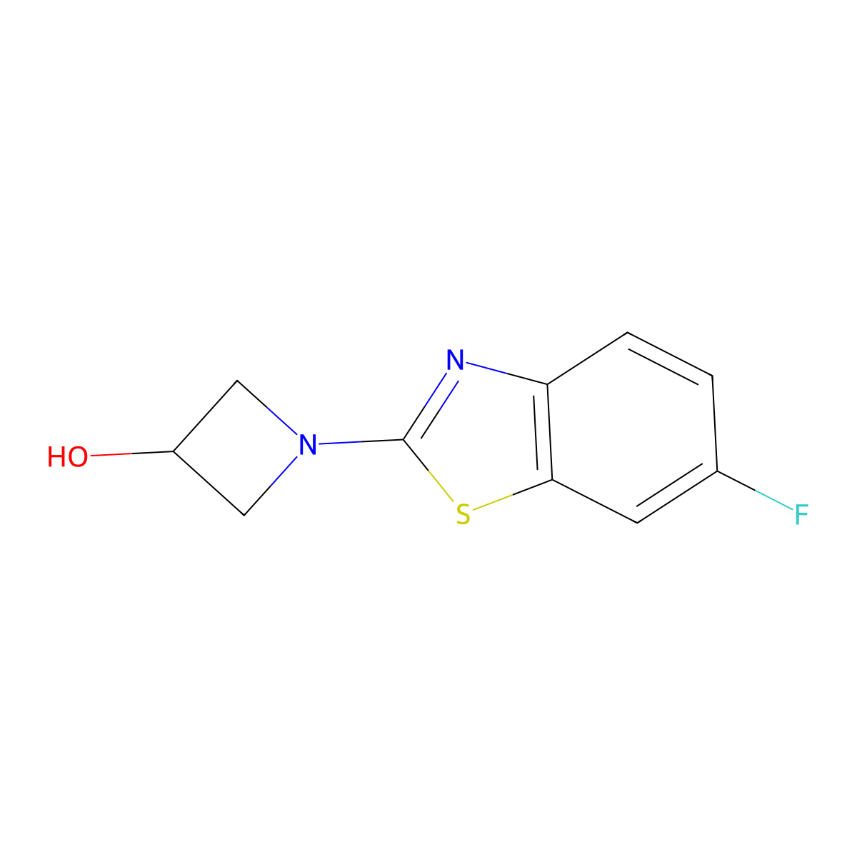 1-(6-Fluorobenzo[d]thiazol-2-yl)azetidin-3-ol molecular structure, CAS 1421468-70-3