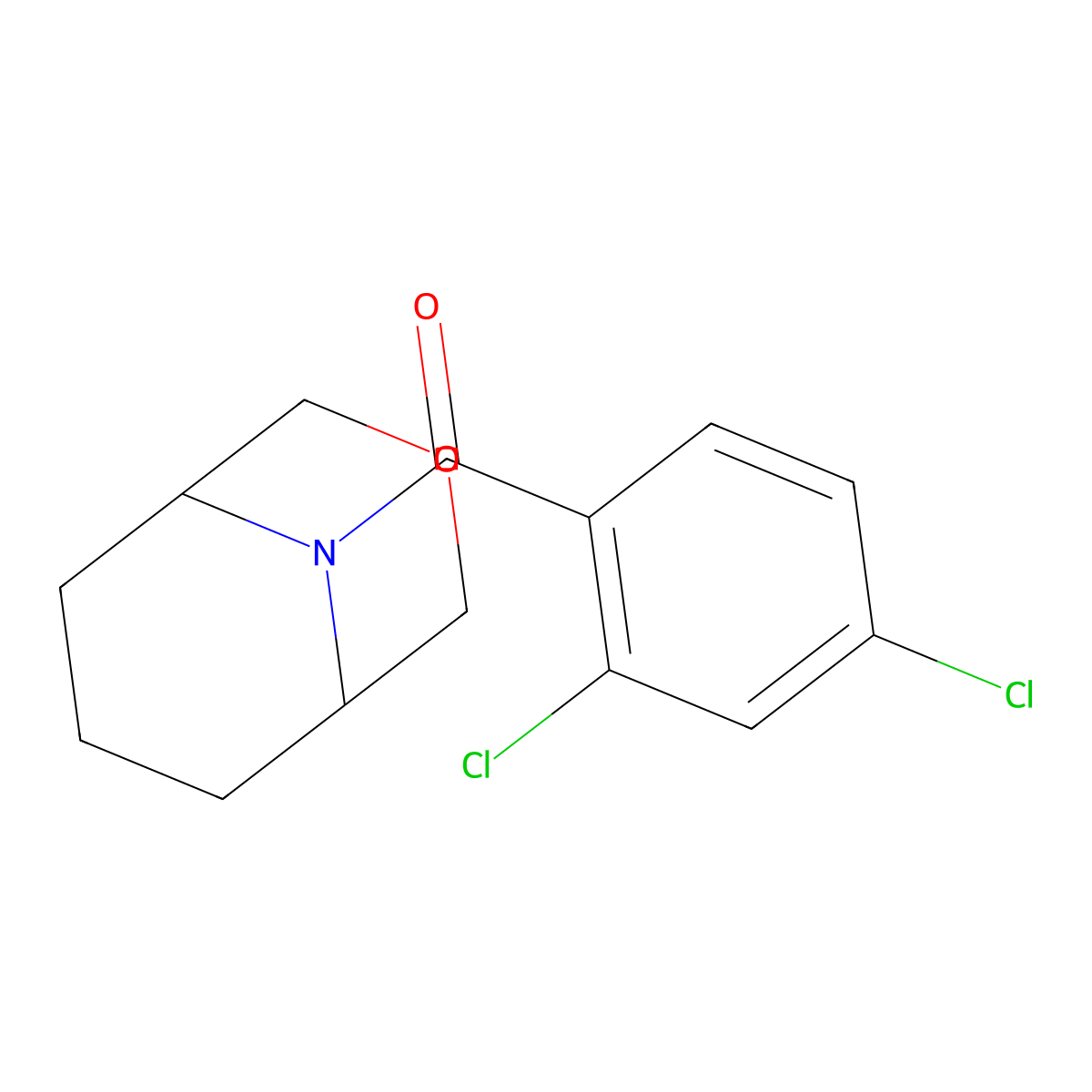3-Oxa-9-azabicyclo[3.3.1]nonan-9-yl(2,4-dichlorophenyl)methanone molecular structure, CAS 1421469-34-2