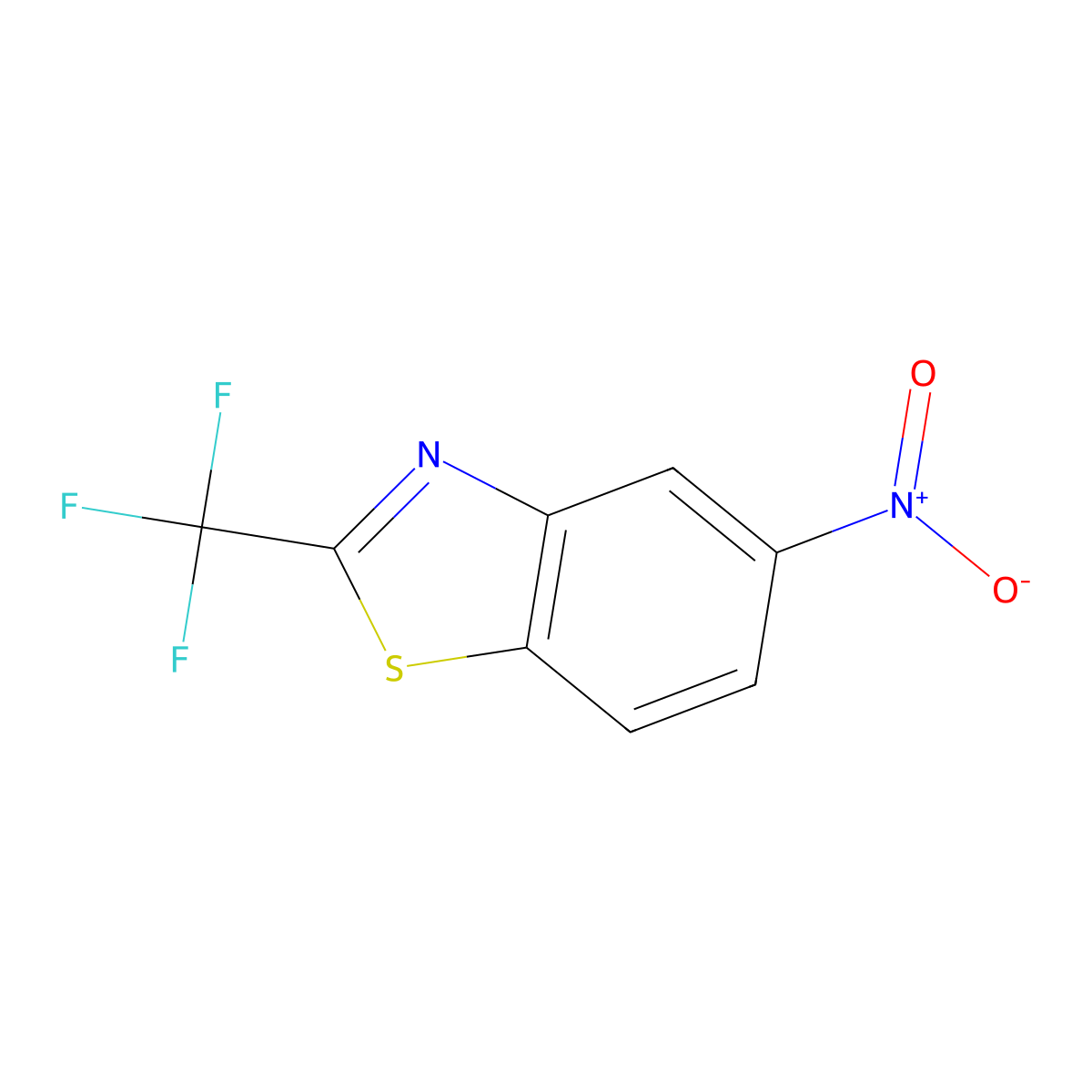 5-Nitro-2-(trifluoromethyl)benzo[d]thiazole molecular structure, CAS 1421472-99-2