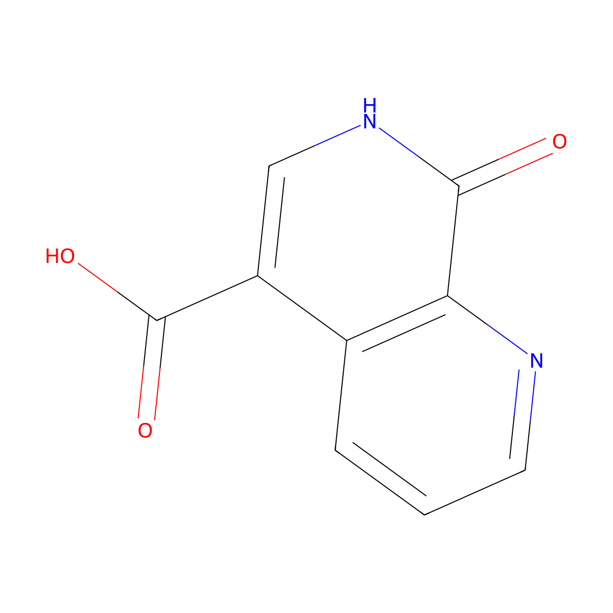 8-Hydroxy-[1,7]naphthyridine-5-carboxylic acid molecular structure, CAS 1421473-07-5