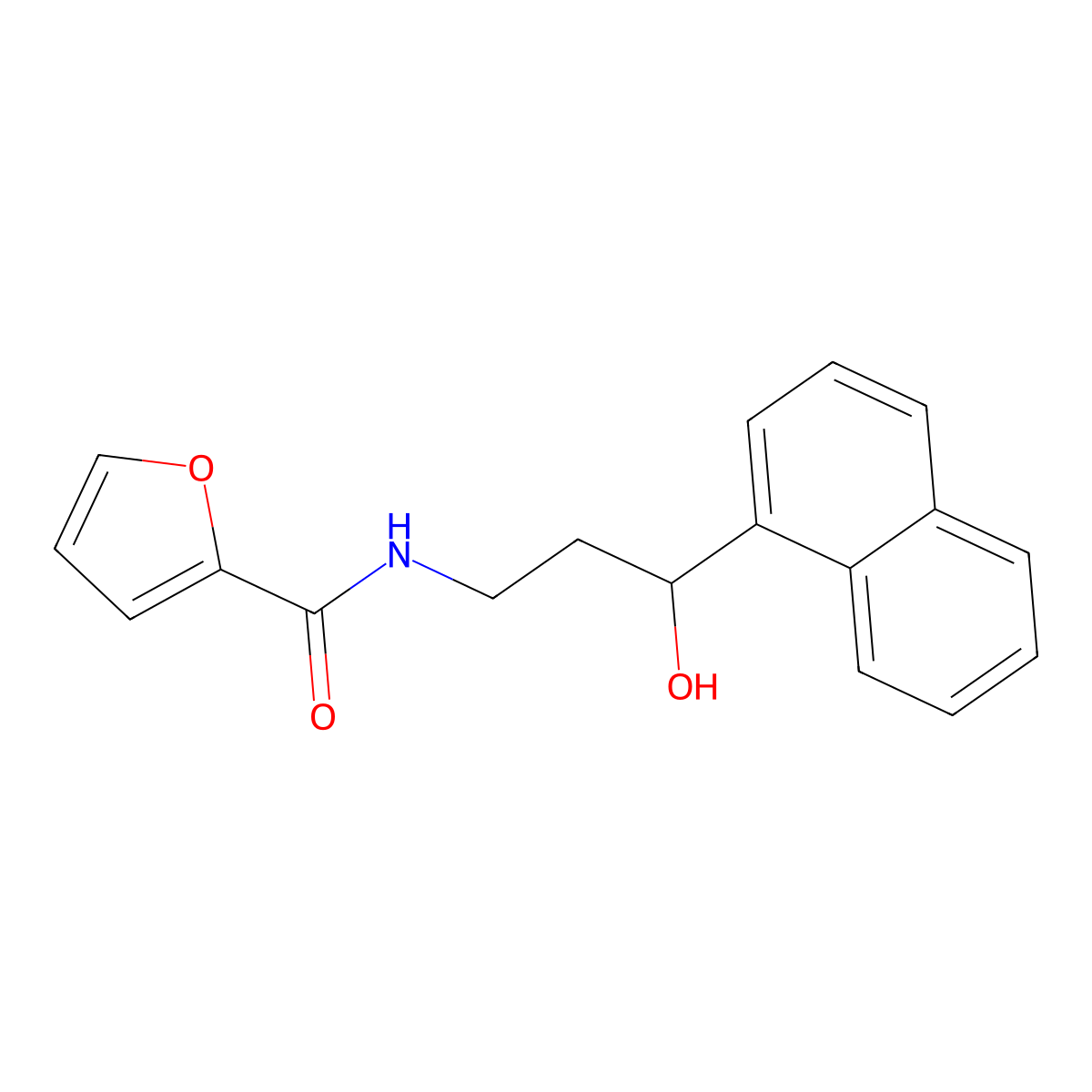 N-[3-Hydroxy-3-(naphthalen-1-YL)propyl]furan-2-carboxamide molecular structure, CAS 1421477-31-7