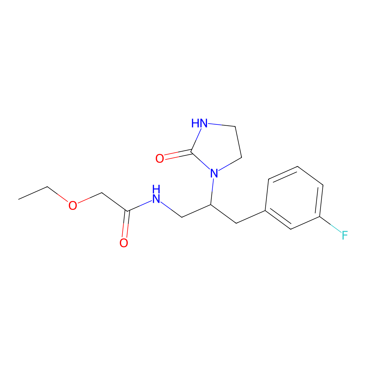 2-Ethoxy-N-[3-(3-fluorophenyl)-2-(2-oxoimidazolidin-1-YL)propyl]acetamide molecular structure, CAS 1421477-47-5