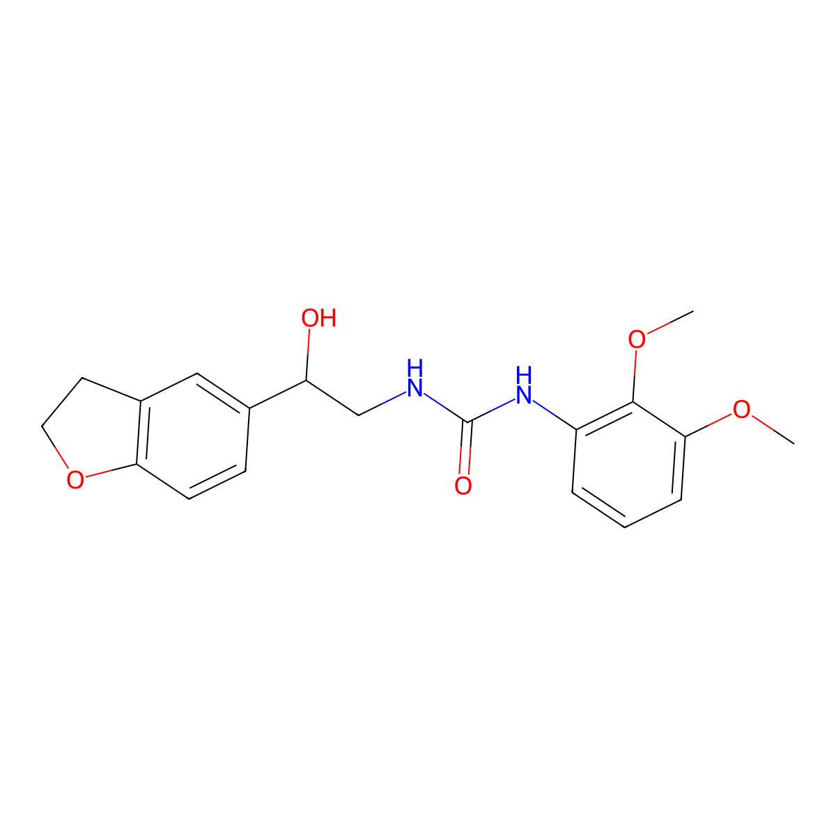 1-(2-(2,3-Dihydrobenzofuran-5-yl)-2-hydroxyethyl)-3-(2,3-dimethoxyphenyl)urea molecular structure, CAS 1421477-73-7
